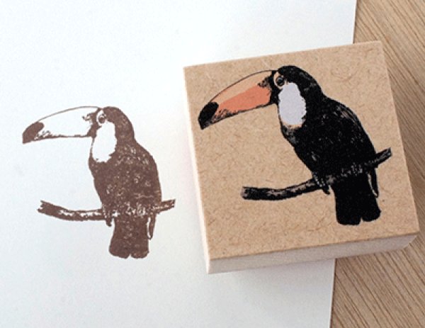 画像3: ゴム印(福山市立動物園のオニオオハシ) (3)