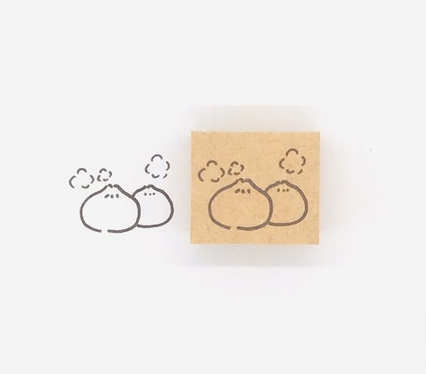 画像1: ゴム印（肉まん） (1)