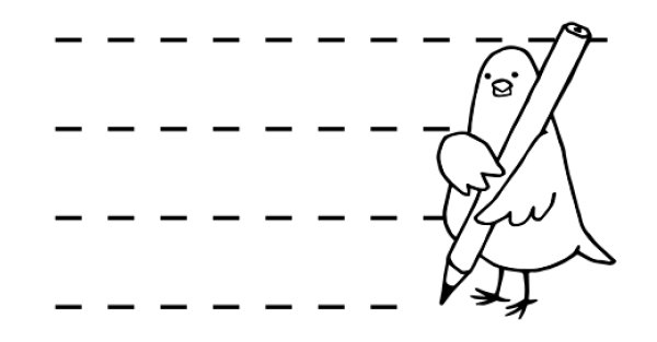 画像3: ゴム印（トリさんの伝言・正面向き） (3)