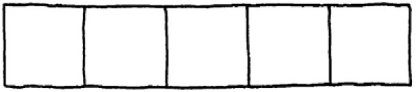 画像2: ゴム印(枠 5マス) (2)