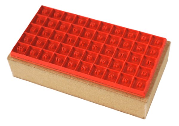 画像2: No.入りのゴム印(51〜100) (2)