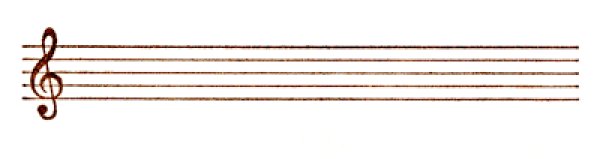 画像2: 五線譜のゴム印(ト音記号) (2)