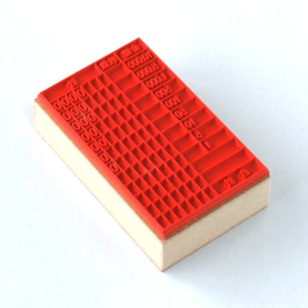 画像2: 金種表のゴム印 (2)