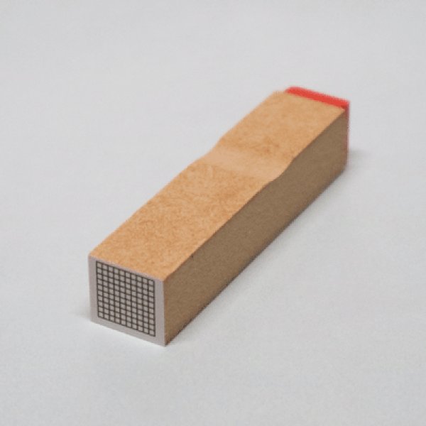画像1: 1cm角の1mm方眼ゴム印 (1)